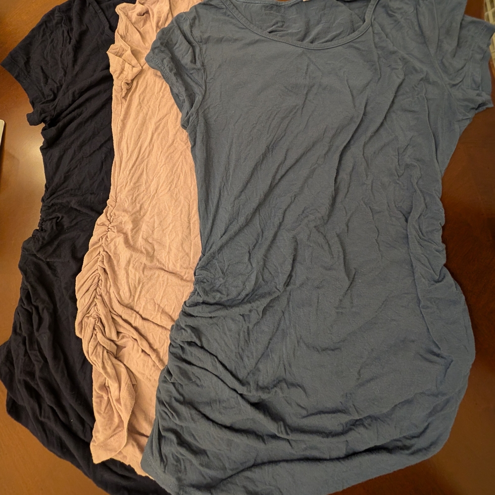 Qty Of 3-Crew Neck Maternity T-shirts